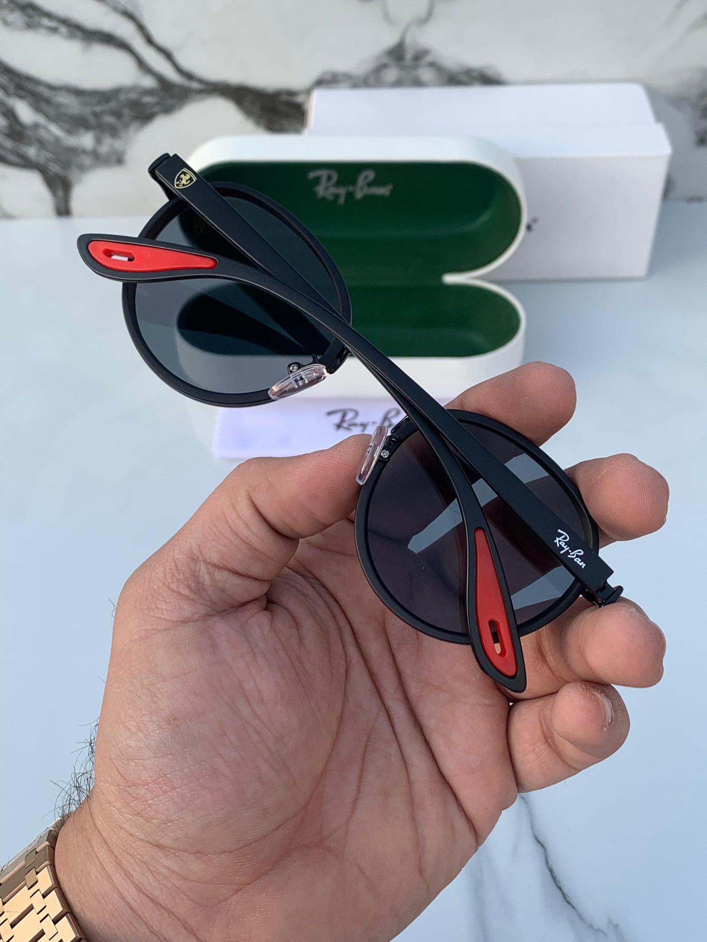 Ray Ban Fancy Sunglass For Daily Causal Evergreen UV Protected For Unisex