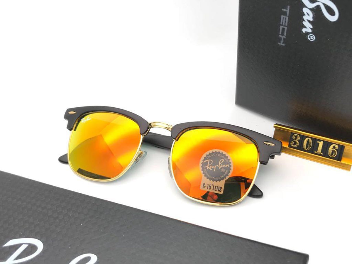 New Stylish Orange & Black 3016 Sunglass For Unisex